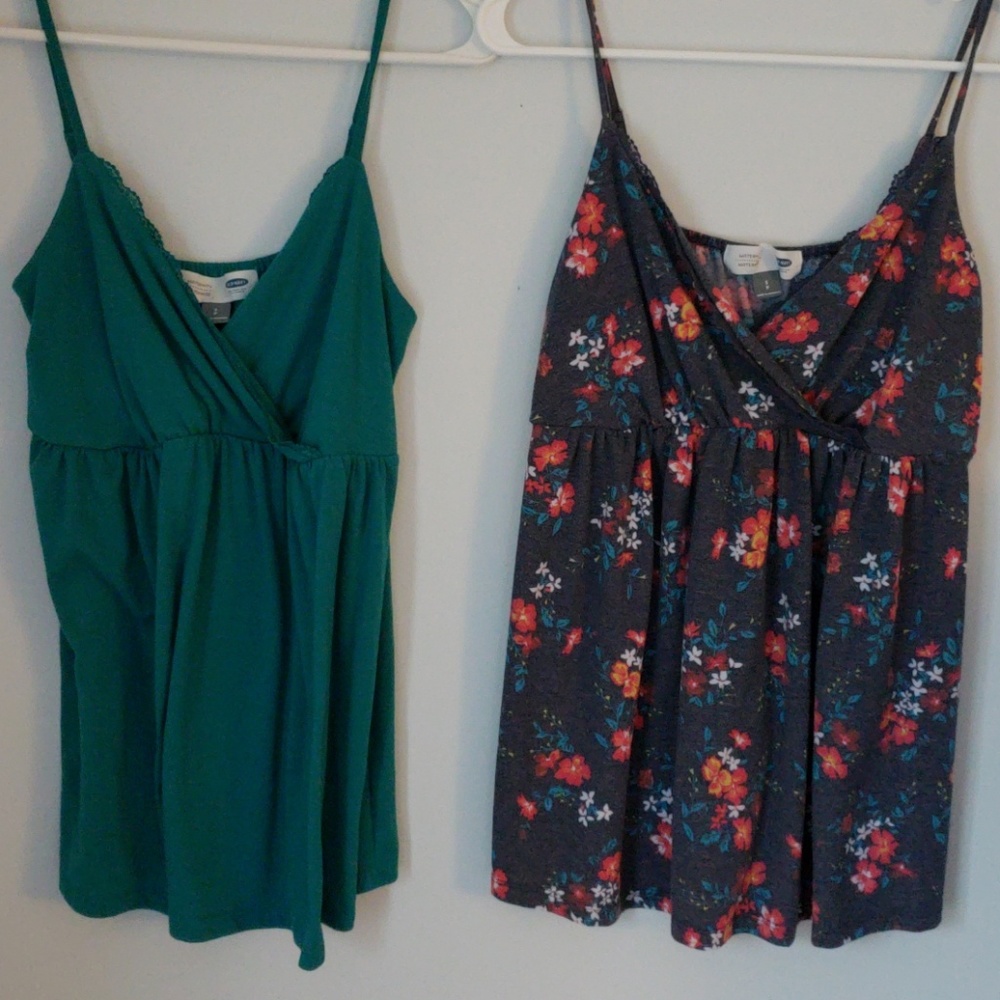 Bundle of 2 nursing/maternity tanks